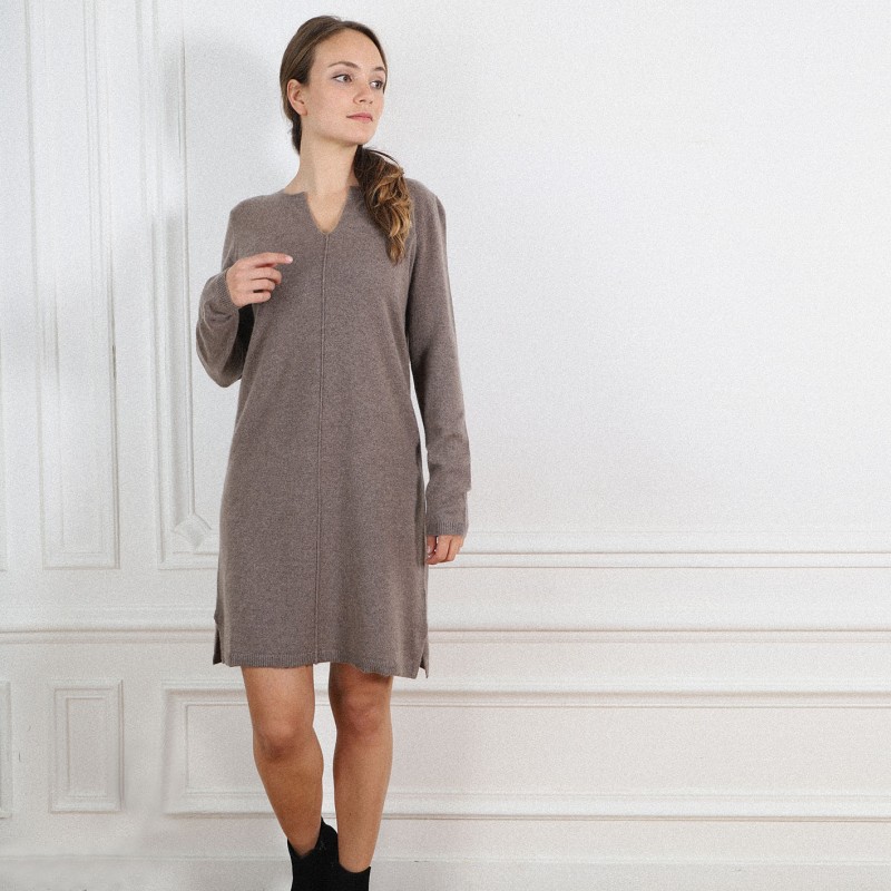 SOPHIE Tunisian collar dress