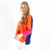 Col rond color block NINA